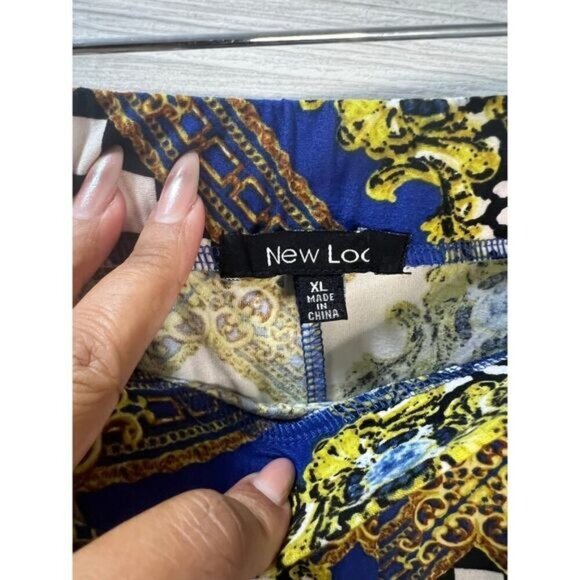 NWT New‎ Look High Waisted Printed Leggings XL - Picture 3 of 4